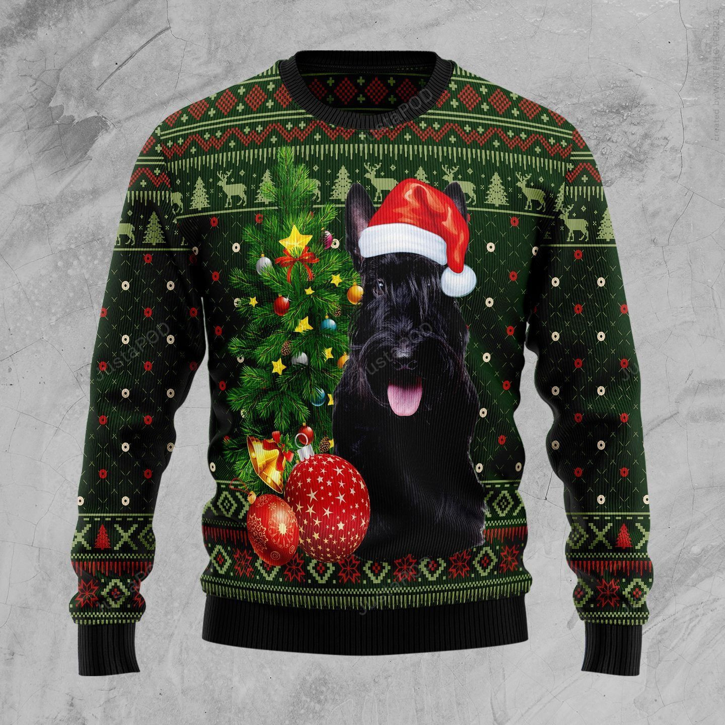 Scottish Terrier Cute For Christmas Ugly Christmas Sweater, Perfect Holiday Gift