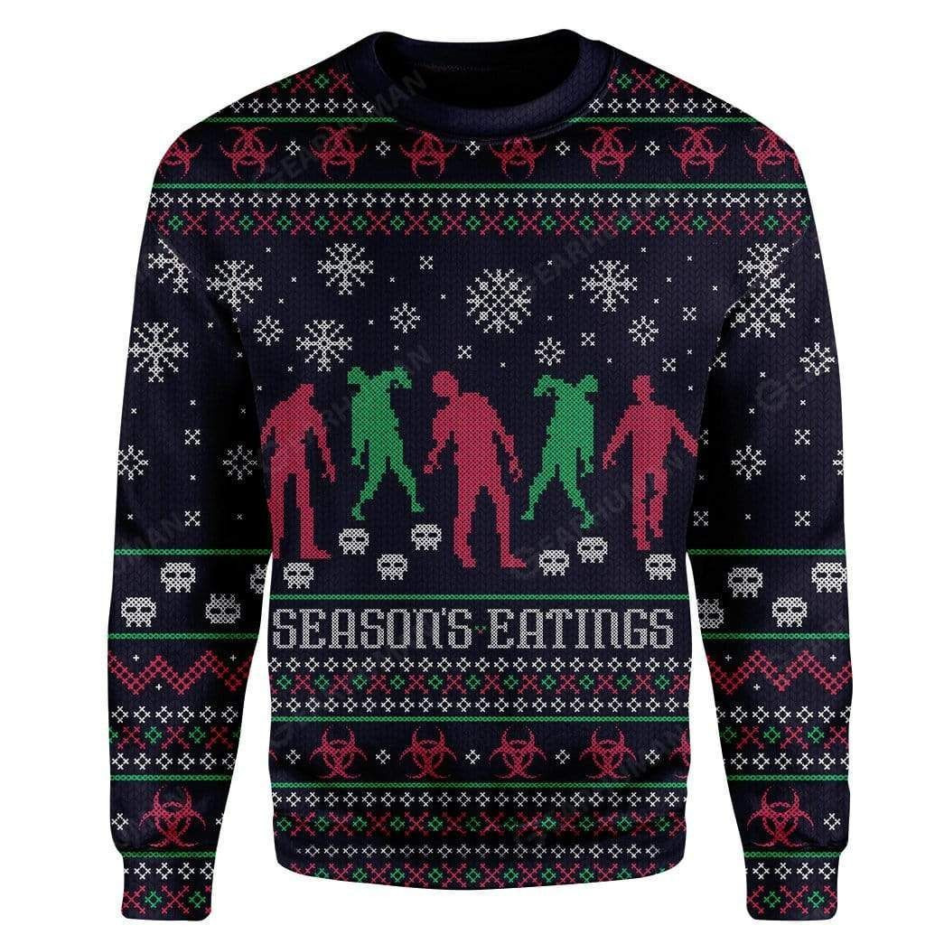 Season'S Eatings For Unisex Ugly Christmas Sweater,