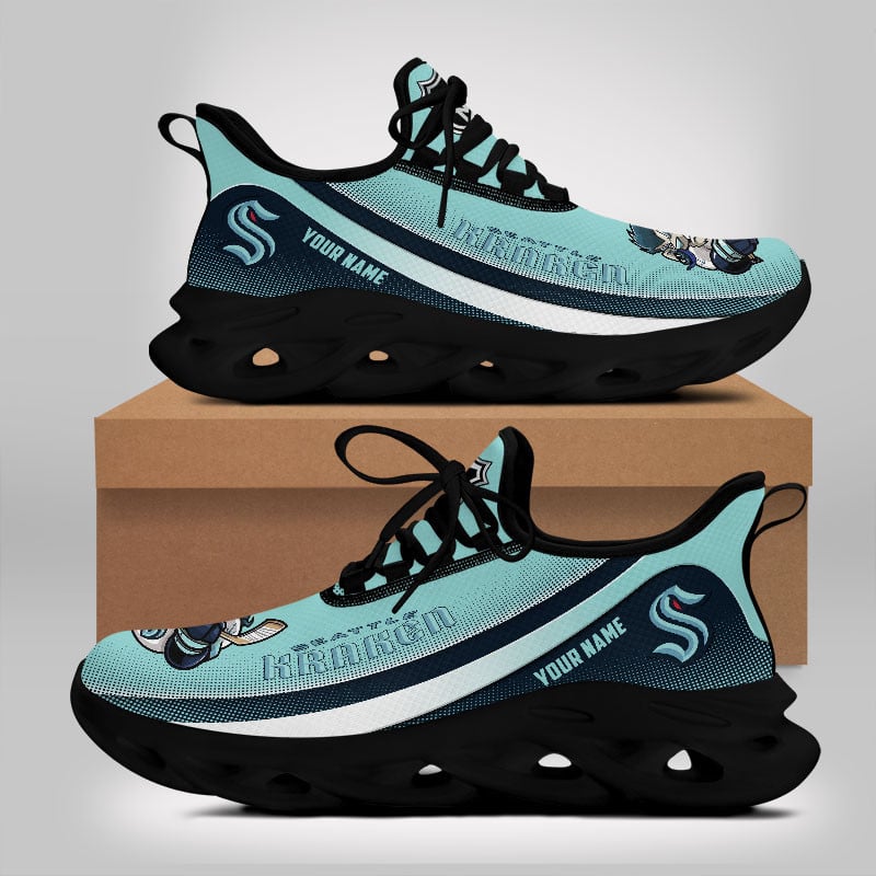 Seattle Kraken Max Soul Shoes Sneakers for Men And Women – Car Shoes, Racing Sneakers - Image 4