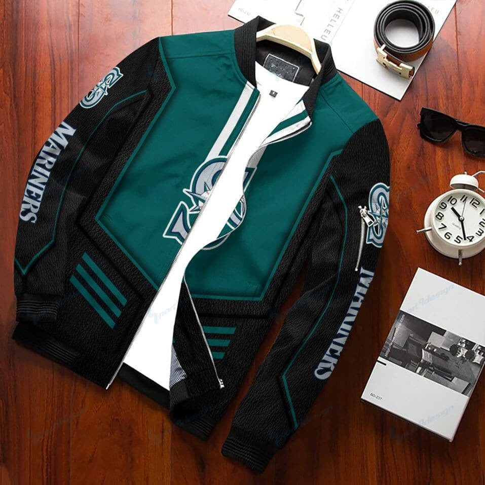 Seattle Mariners Bomber Jacket | MLB Team Jacket for Men & Women | Baseball Fan Gift