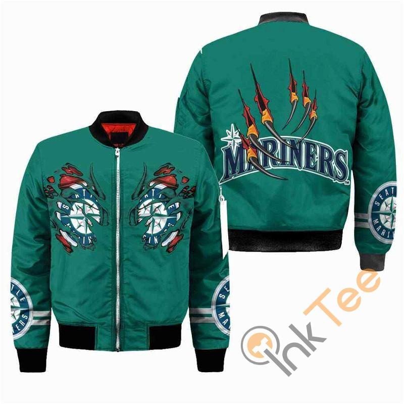Seattle Mariners Claws Bomber Jacket | MLB Team Jacket for Men & Women | Baseball Fan Gift