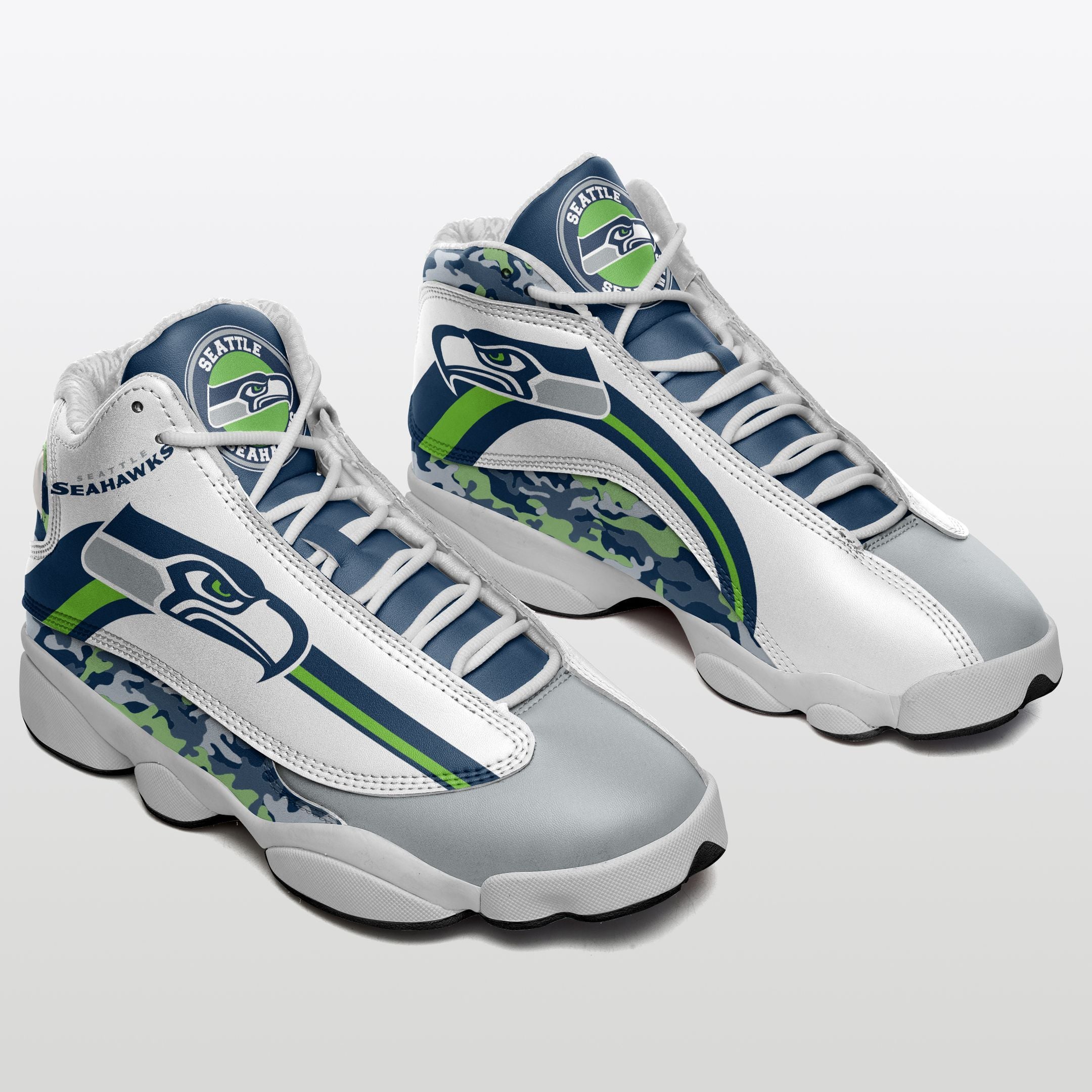 Seattle Seahawks JD13 Sneakers Shoes for Men & Women | Custom Fan Gift
