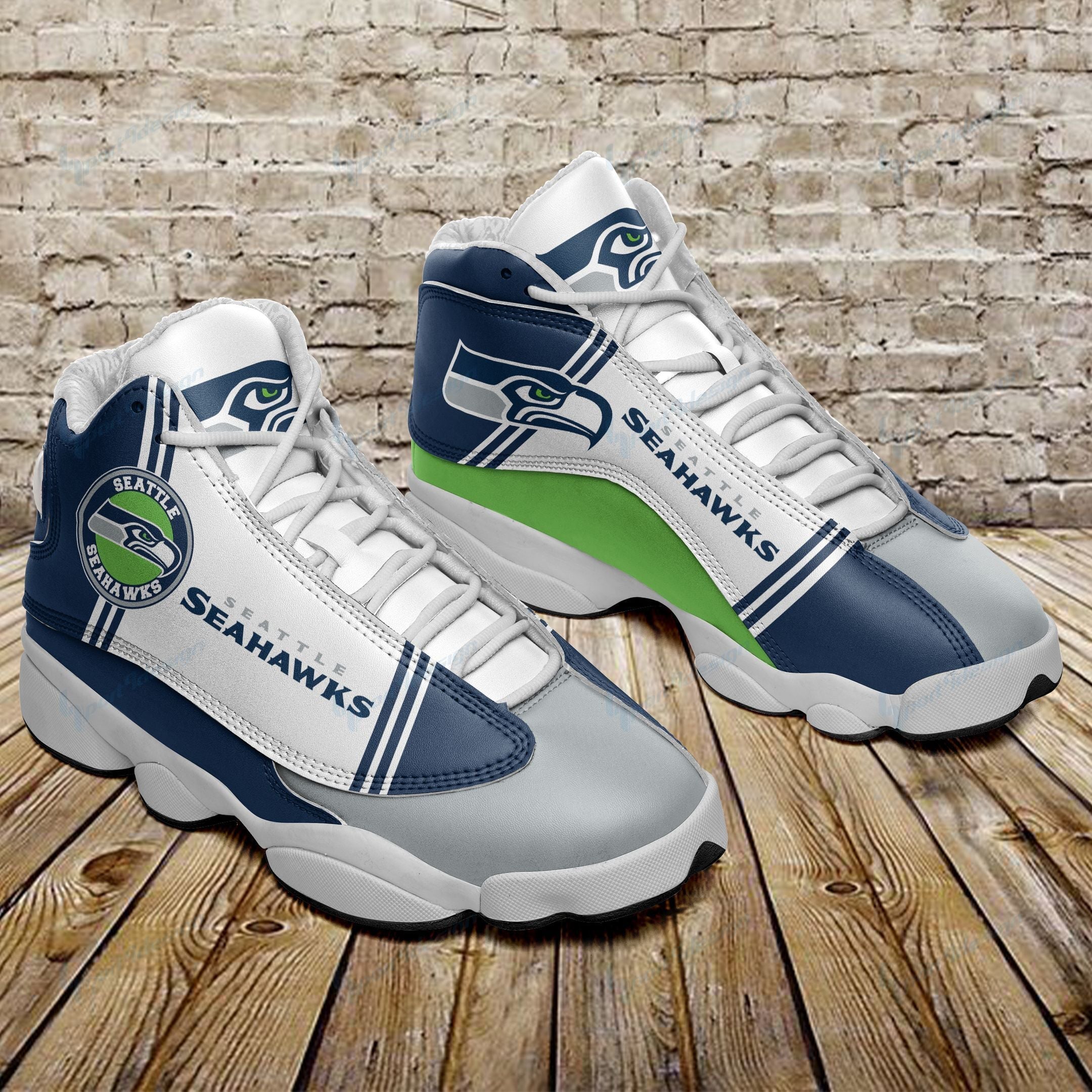 Seattle Seahawks JD13 Sneakers Shoes for Men & Women | Custom Fan Gift