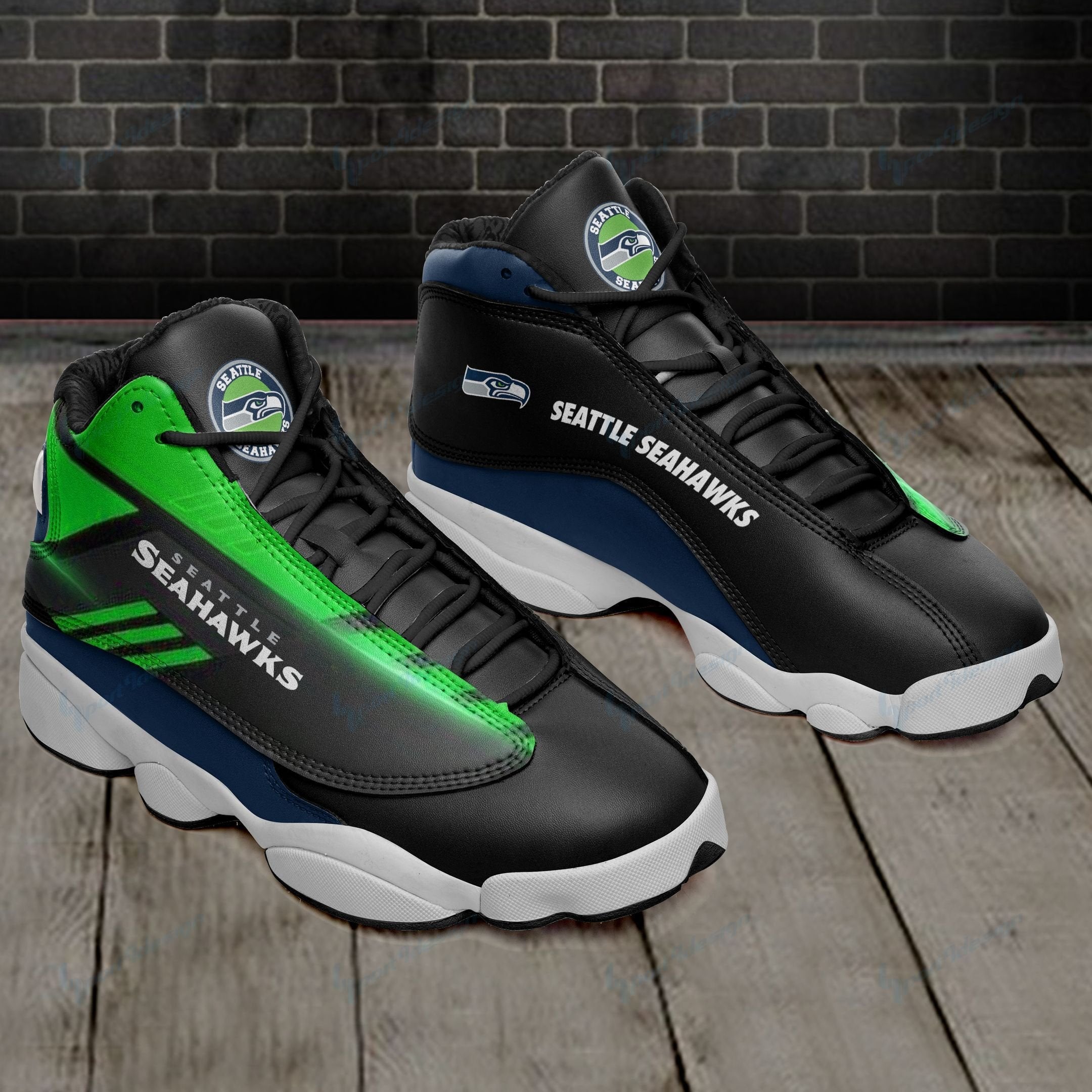 Seattle Seahawks JD13 Sneakers Shoes for Men & Women | Custom Fan Gift