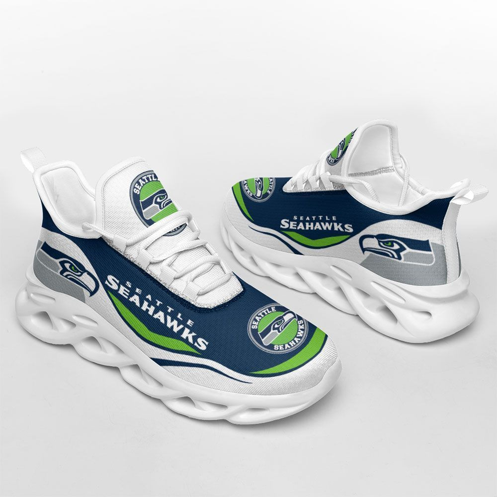 Seattle Seahawks Max Soul Shoes Sneakers for Men And Women – NFL Football Fan Shoes, Team Sneakers