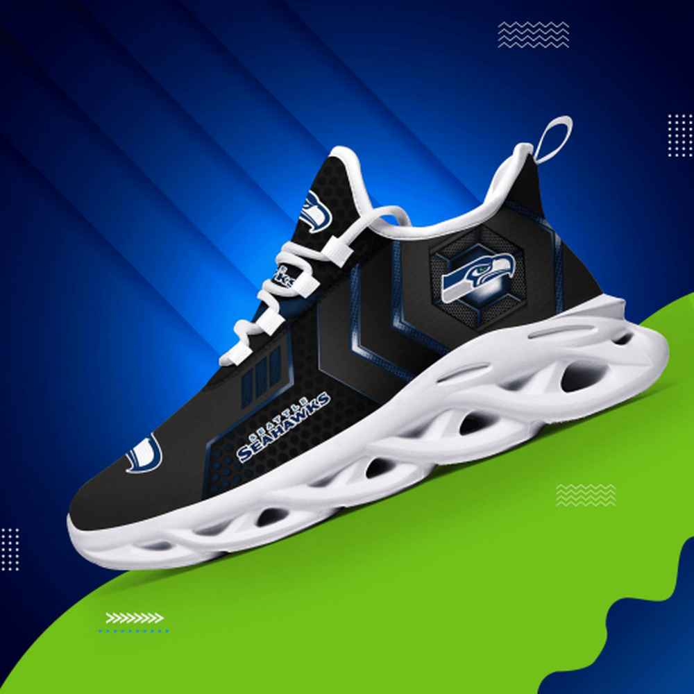 Seattle Seahawks Max Soul Shoes Sneakers for Men And Women – NFL Football Fan Shoes, Team Sneakers - Image 5