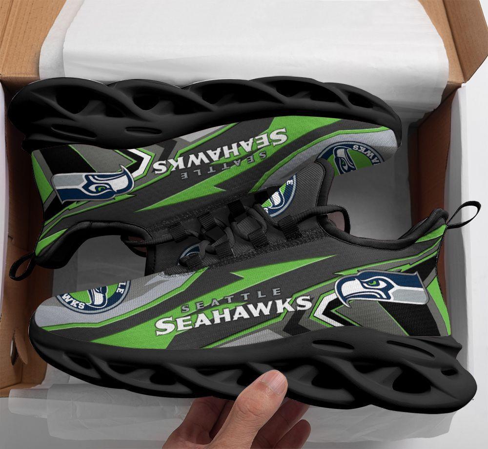 Seattle Seahawks Max Soul Shoes Sneakers for Men And Women – NFL Football Fan Shoes, Team Sneakers - Image 4