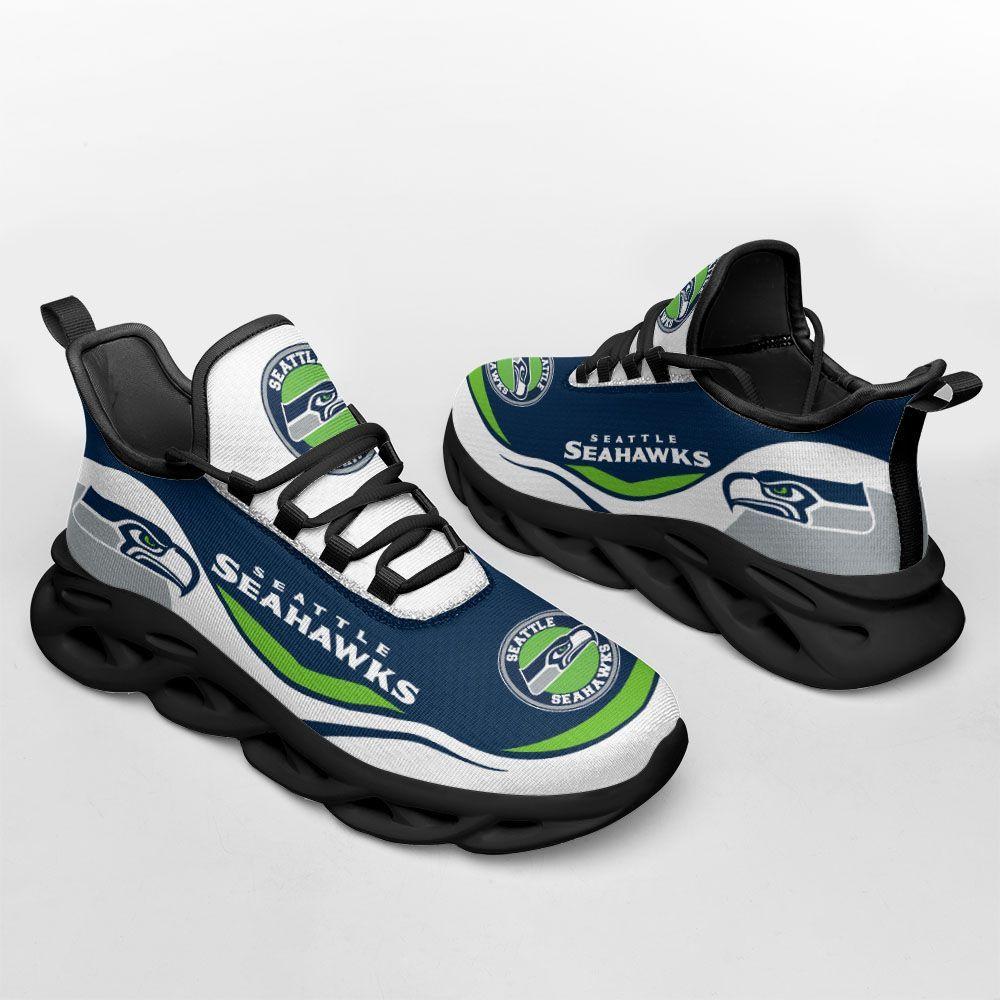 Seattle Seahawks Max Soul Shoes Sneakers for Men And Women – NFL Football Fan Shoes, Team Sneakers - Image 3