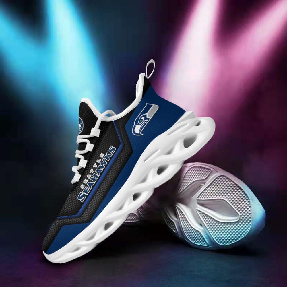Seattle Seahawks Max Soul Shoes Sneakers for Men And Women – NFL Football Fan Shoes, Team Sneakers - Image 4