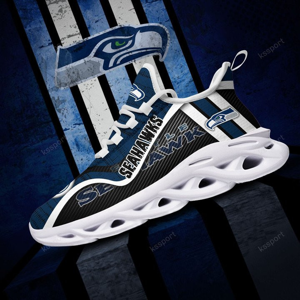 Seattle Seahawks Max Soul Shoes Sneakers for Men And Women – NFL Football Fan Shoes, Team Sneakers - Image 3