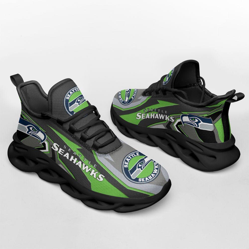 Seattle Seahawks Max Soul Shoes Sneakers for Men And Women – NFL Football Fan Shoes, Team Sneakers - Image 3