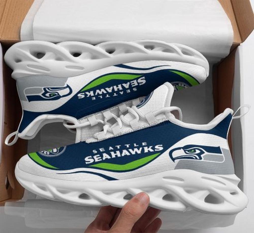 Seattle Seahawks Max Soul Shoes Sneakers for Men And Women – NFL Football Fan Shoes, Team Sneakers - Image 6