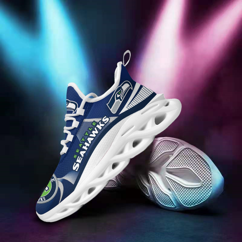 Seattle Seahawks Max Soul Shoes Sneakers for Men And Women – NFL Football Fan Shoes, Team Sneakers