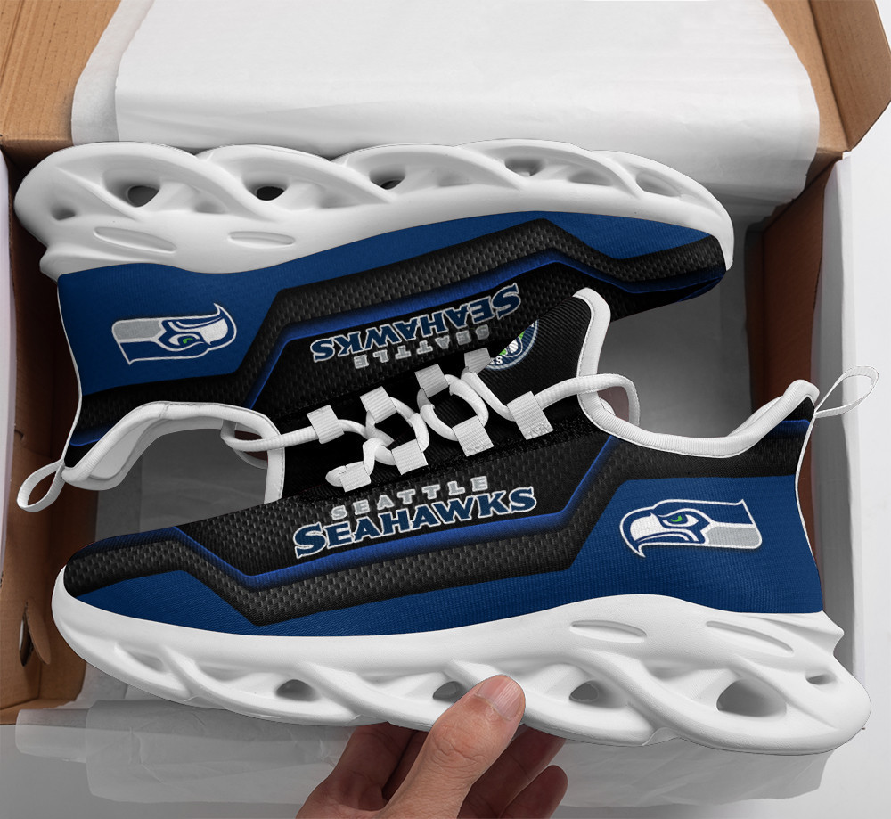 Seattle Seahawks Max Soul ShoesSneakers for Men And Women – NFL Football Fan Shoes, Team Sneakers