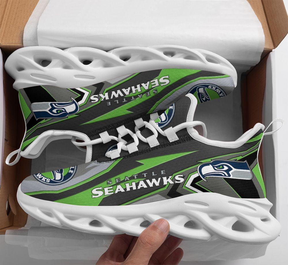 Seattle Seahawks Max Soul ShoesSneakers for Men And Women – NFL Football Fan Shoes, Team Sneakers
