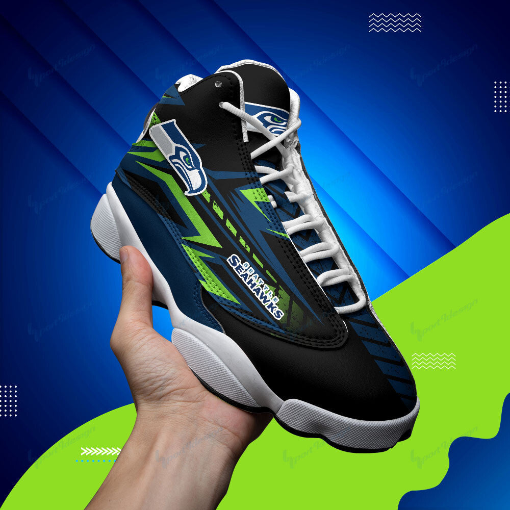 Seattle Seahawks NFL JD13 Sneakers Shoes for Men & Women | Custom Fan Gift