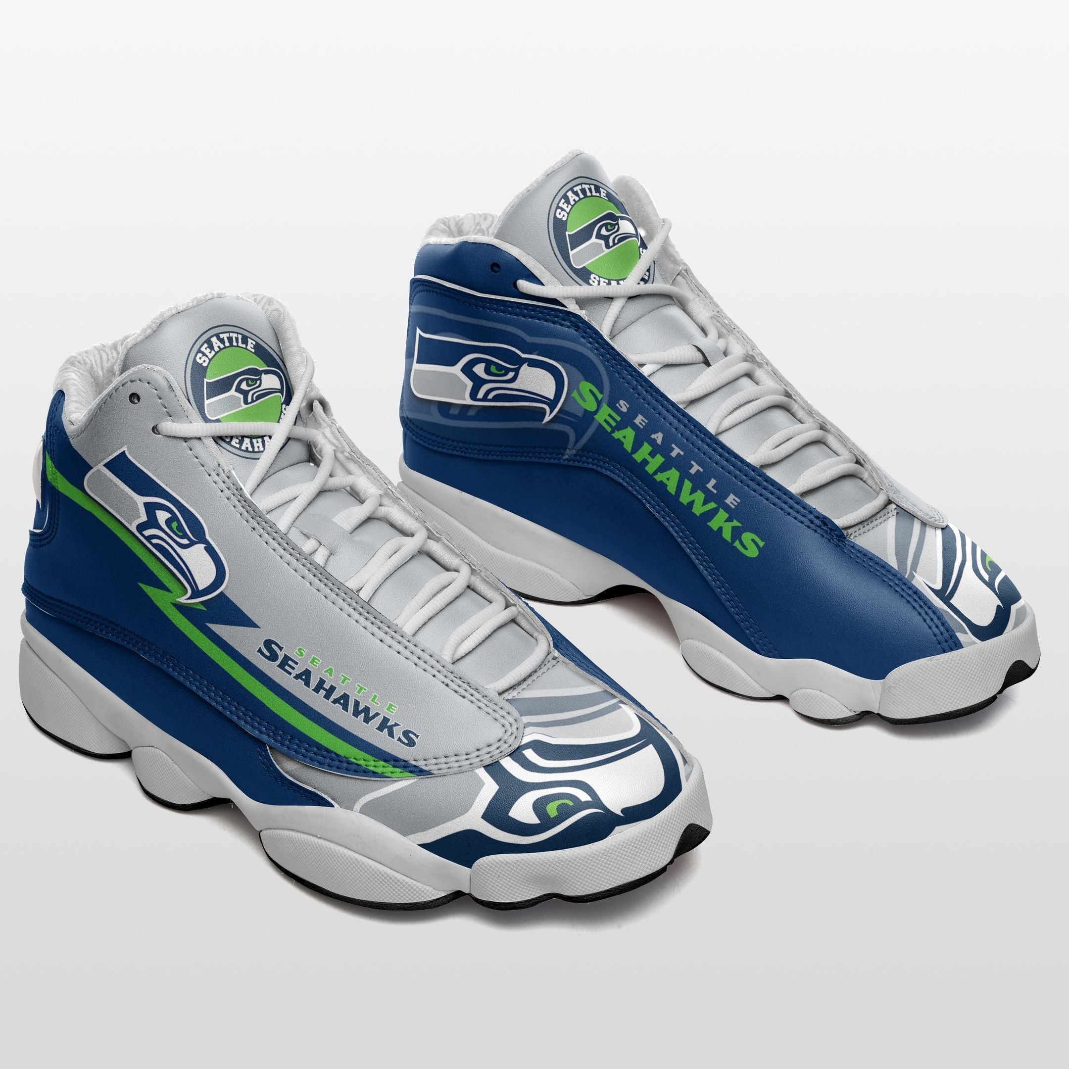 Seattle Seahawks NFL JD13 Sneakers Shoes for Men & Women | Custom Fan Gift