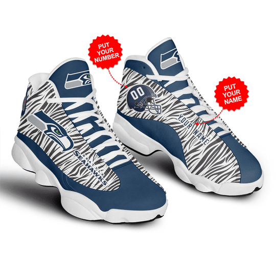 Seattle Seahawks NFL JD13 Sneakers Shoes for Men & Women | Custom Fan Gift - Image 3