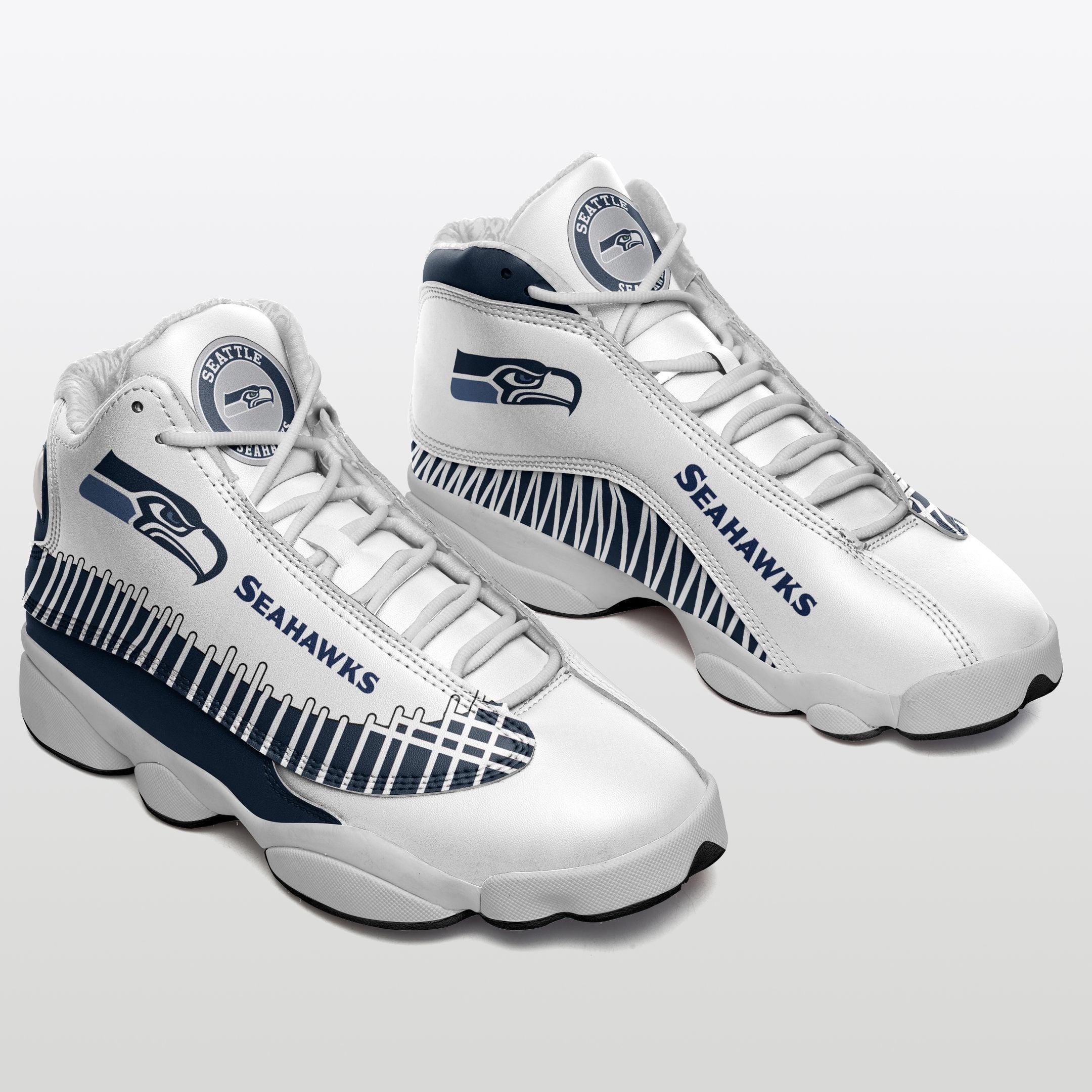 Seattle Seahawks NFL JD13 Sneakers Shoes for Men & Women | Custom Fan Gift
