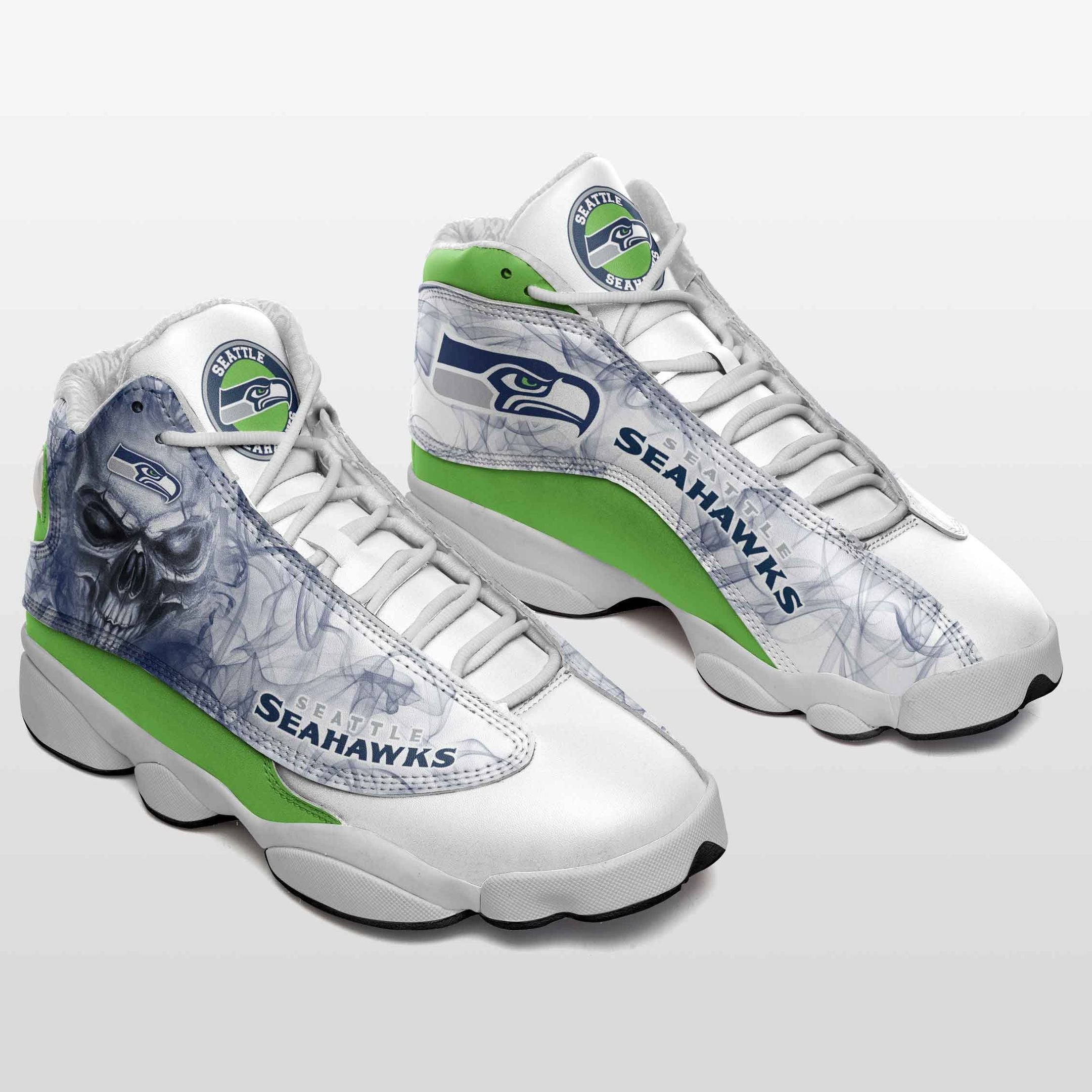 Seattle Seahawks NFL JD13 Sneakers Shoes for Men & Women | Custom Fan Gift