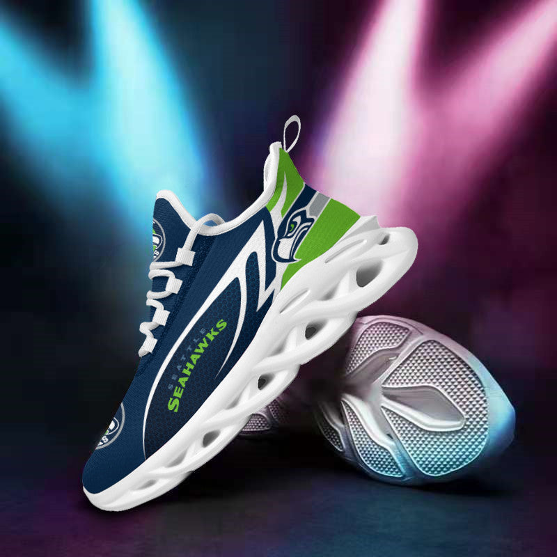 Seattle Seahawks NFL Max Soul Shoes Sneakers for Men And Women – NFL Football Fan Shoes, Team Sneakers - Image 3