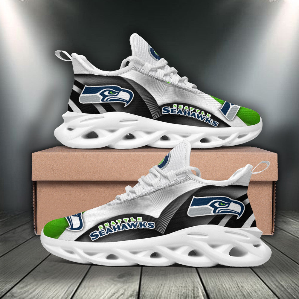 Seattle Seahawks NFL Max Soul Shoes Sneakers for Men And Women – NFL Football Fan Shoes, Team Sneakers