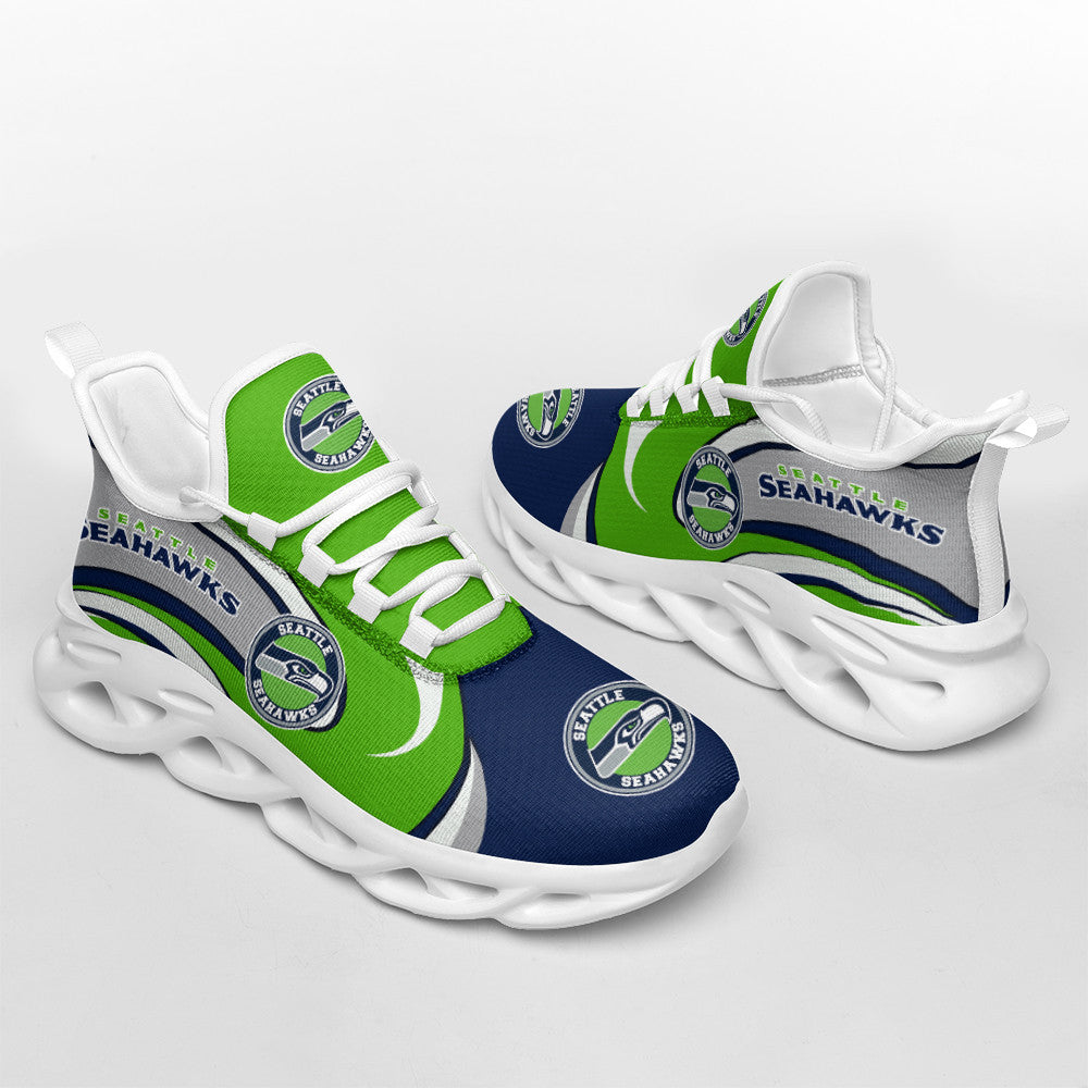 Seattle Seahawks NFL Max Soul Shoes Sneakers for Men And Women – NFL Football Fan Shoes, Team Sneakers - Image 4