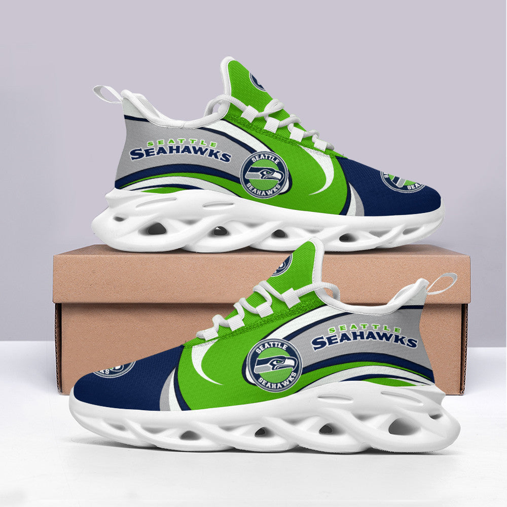 Seattle Seahawks NFL Max Soul Shoes Sneakers for Men And Women – NFL Football Fan Shoes, Team Sneakers - Image 3