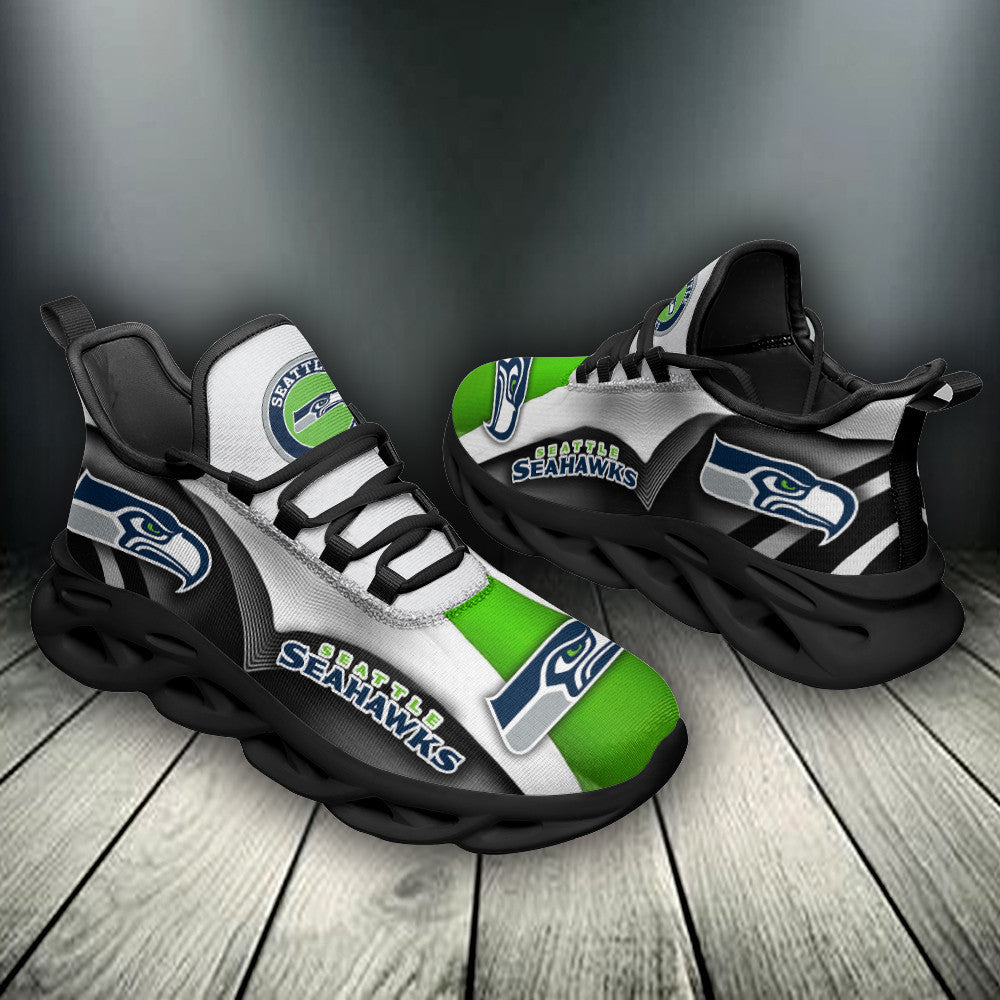 Seattle Seahawks NFL Max Soul Shoes Sneakers for Men And Women – NFL Football Fan Shoes, Team Sneakers - Image 4