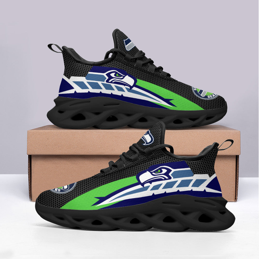 Seattle Seahawks NFL Max Soul Shoes Sneakers for Men And Women – NFL Football Fan Shoes, Team Sneakers