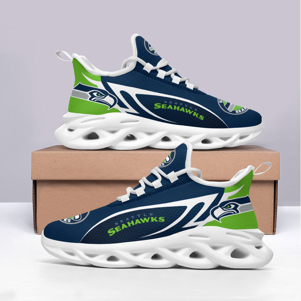 Seattle Seahawks NFL Max Soul Shoes Sneakers for Men And Women – NFL Football Fan Shoes, Team Sneakers - Image 4