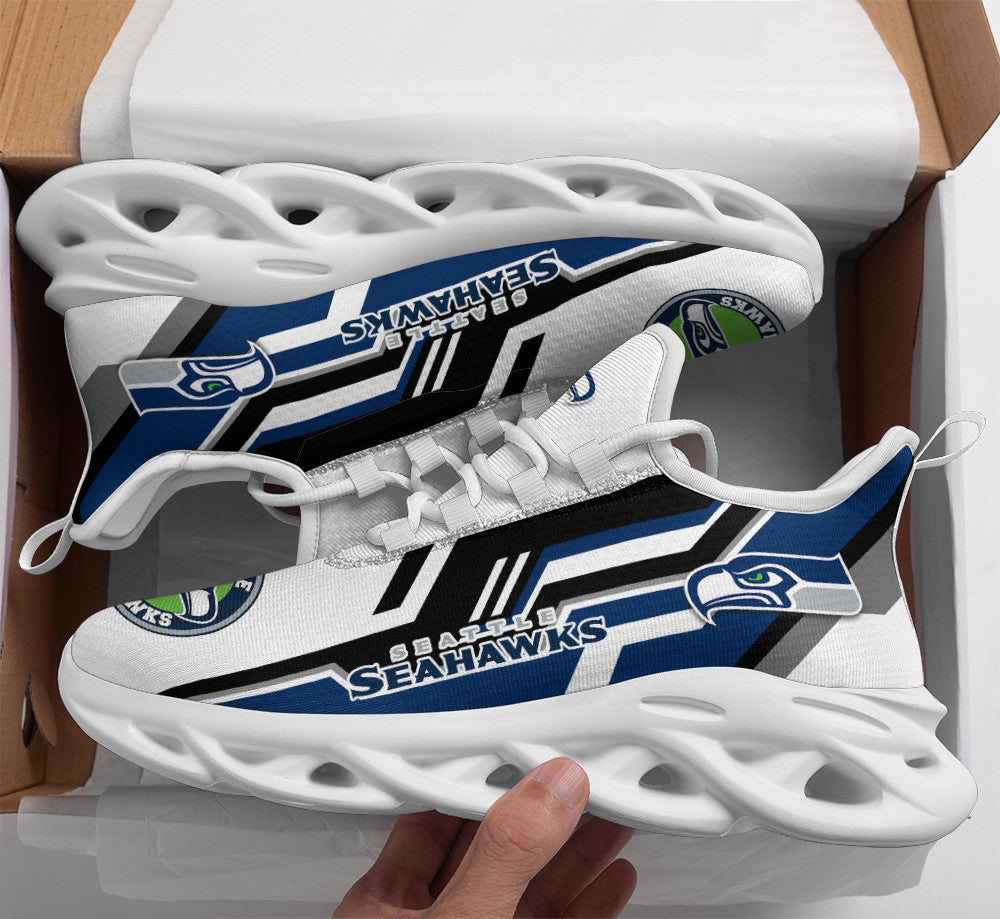 Seattle Seahawks NFL Max Soul Shoes Sneakers for Men And Women – NFL Football Fan Shoes, Team Sneakers