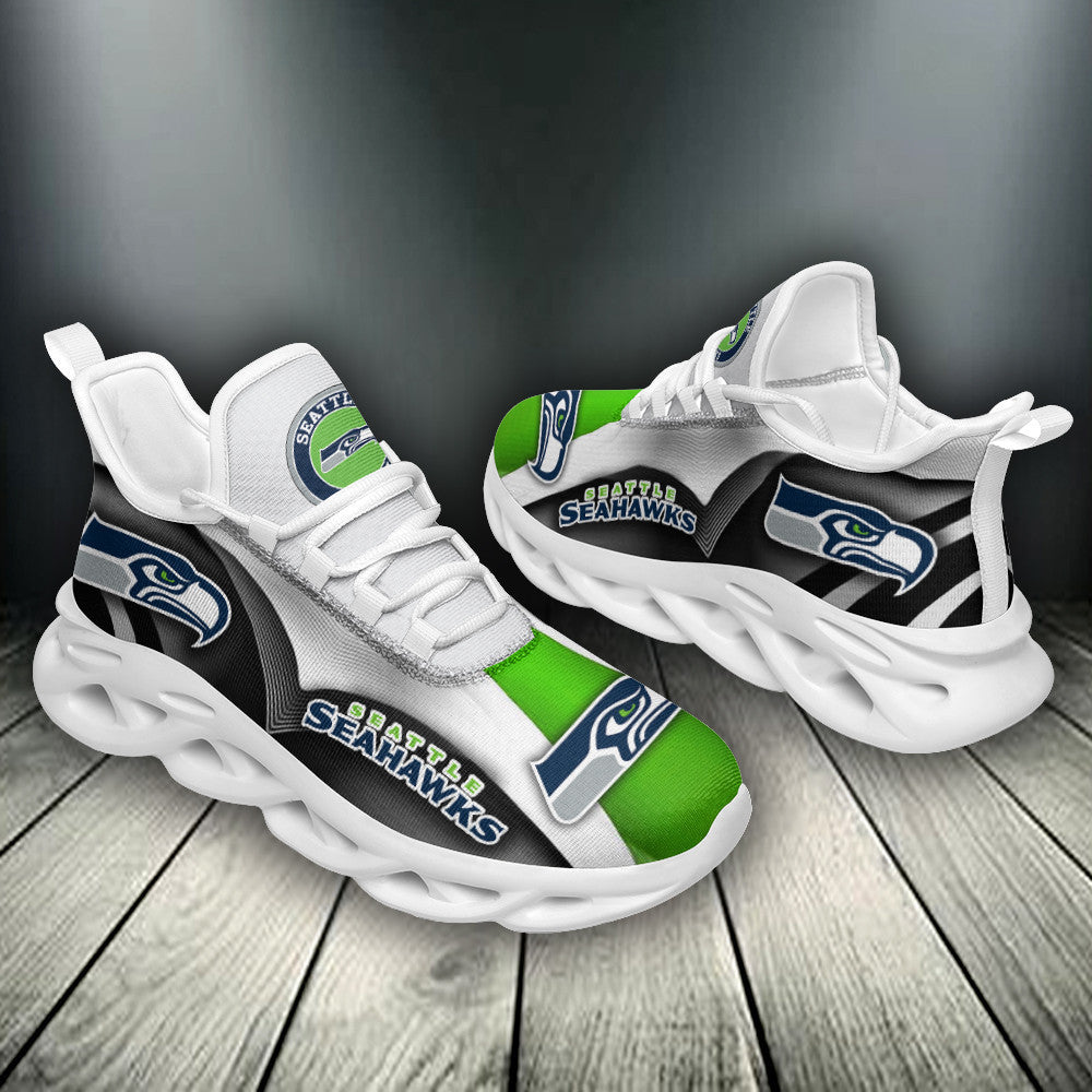 Seattle Seahawks NFL Max Soul Shoes Sneakers for Men And Women – NFL Football Fan Shoes, Team Sneakers - Image 3