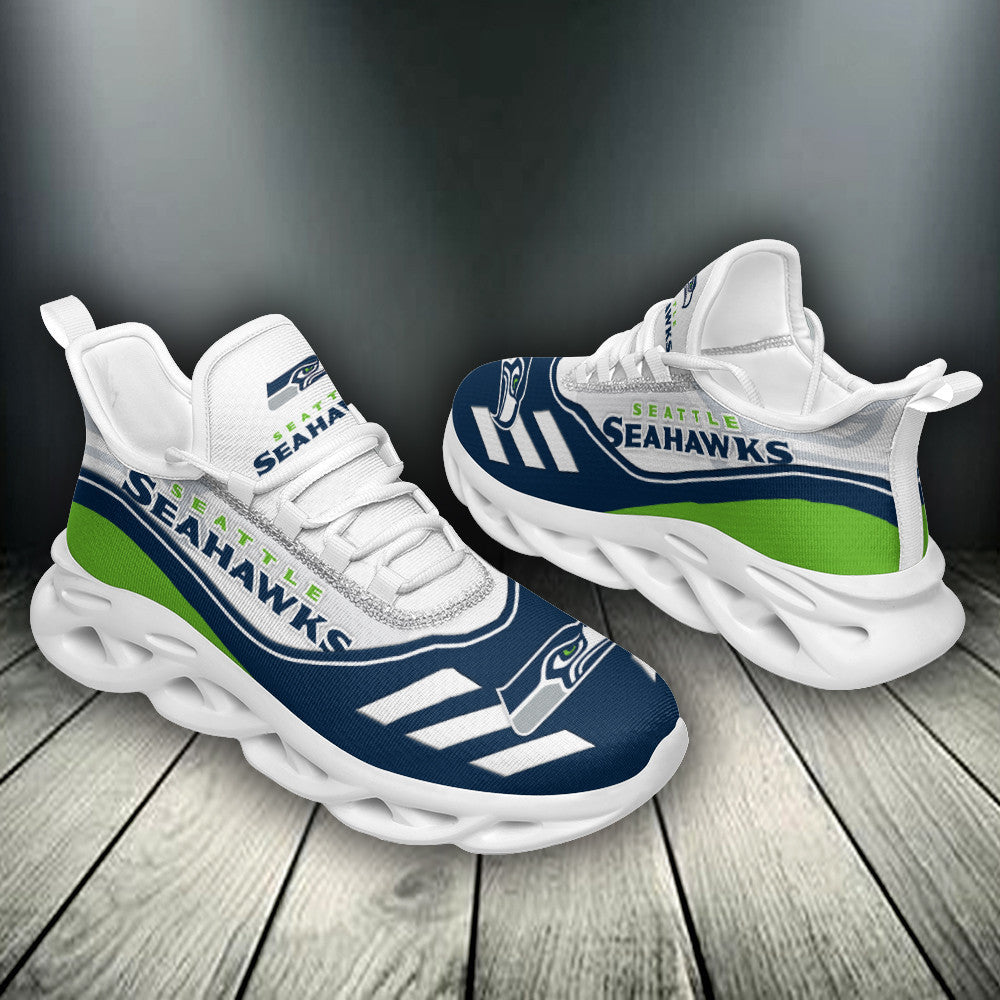 Seattle Seahawks NFL Max Soul Shoes Sneakers for Men And Women – NFL Football Fan Shoes, Team Sneakers - Image 4