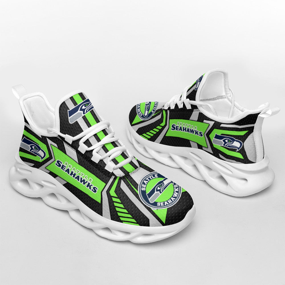 Seattle Seahawks NFL Max Soul Shoes Sneakers for Men And Women – NFL Football Fan Shoes, Team Sneakers - Image 4