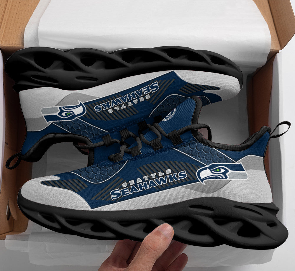 Seattle Seahawks NFL Max Soul Shoes Sneakers for Men And Women – NFL Football Fan Shoes, Team Sneakers
