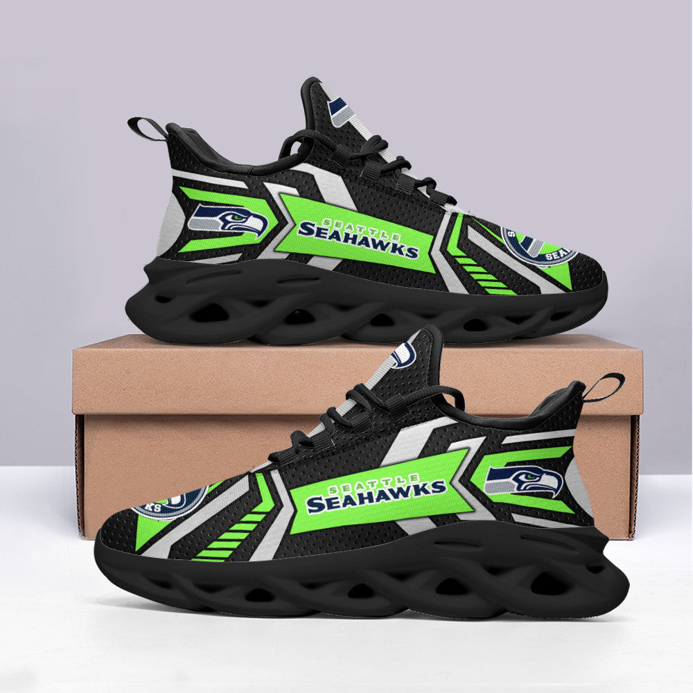 Seattle Seahawks NFL Max Soul Shoes Sneakers for Men And Women – NFL Football Fan Shoes, Team Sneakers