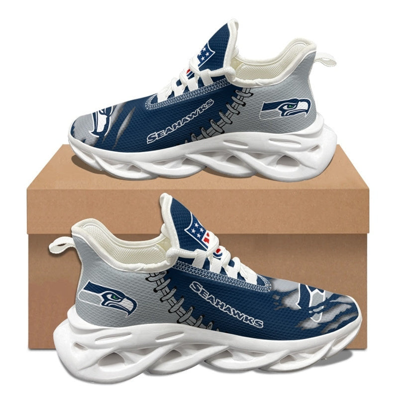 Seattle Seahawks NFL Max Soul Shoes Sneakers for Men And Women – NFL Football Fan Shoes, Team Sneakers