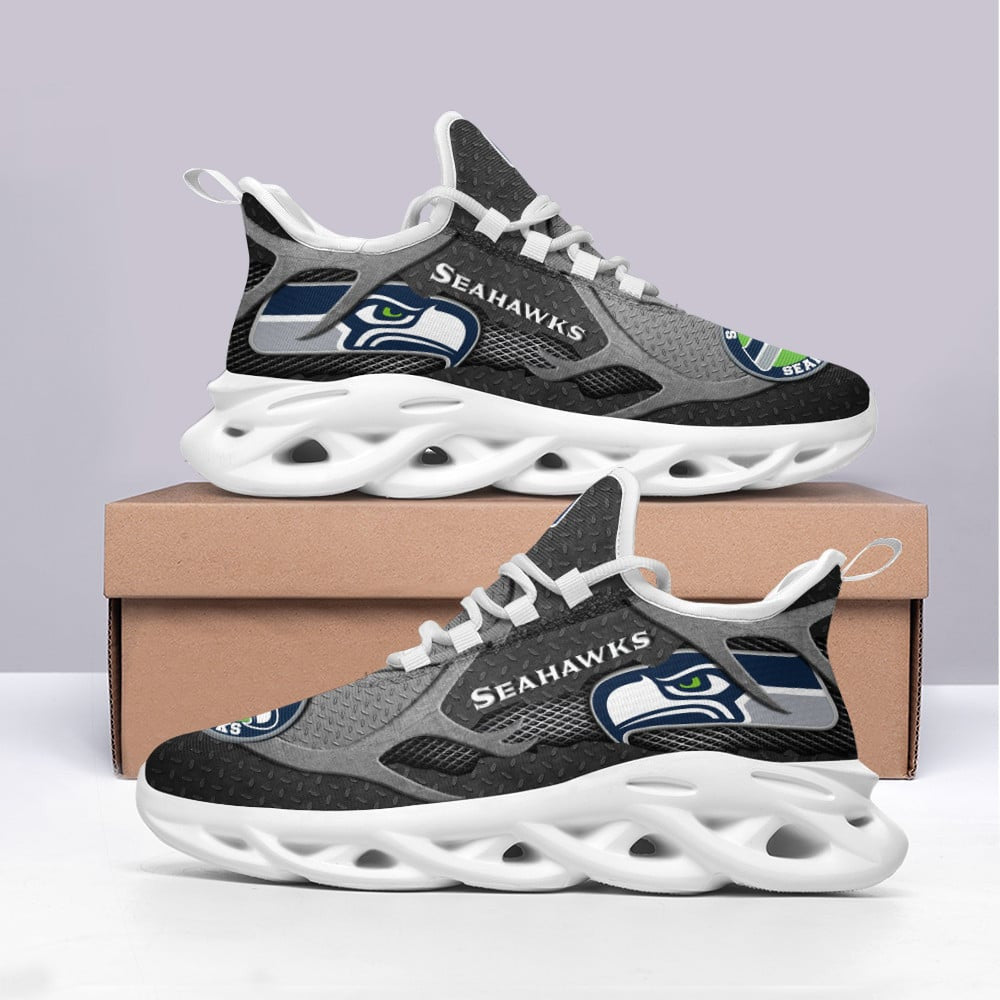 Seattle Seahawks NFL Max Soul Shoes Sneakers for Men And Women – NFL Football Fan Shoes, Team Sneakers