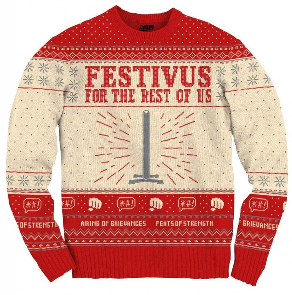 Seinfeld Festivus For The Rest Of Us Pole For Unisex Ugly Christmas Sweater