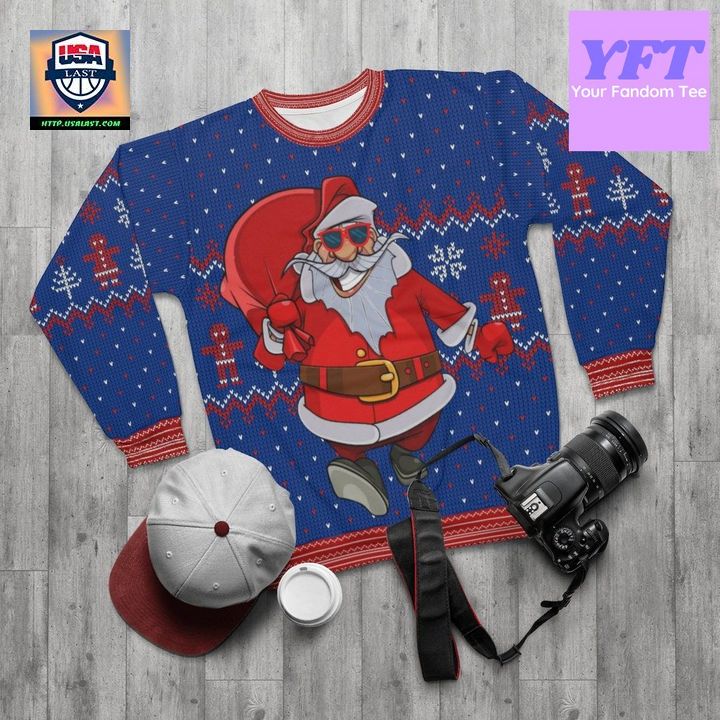 Selife Santa Doing It For Hosmerry Takin 3d Ugly Christmas Sweater