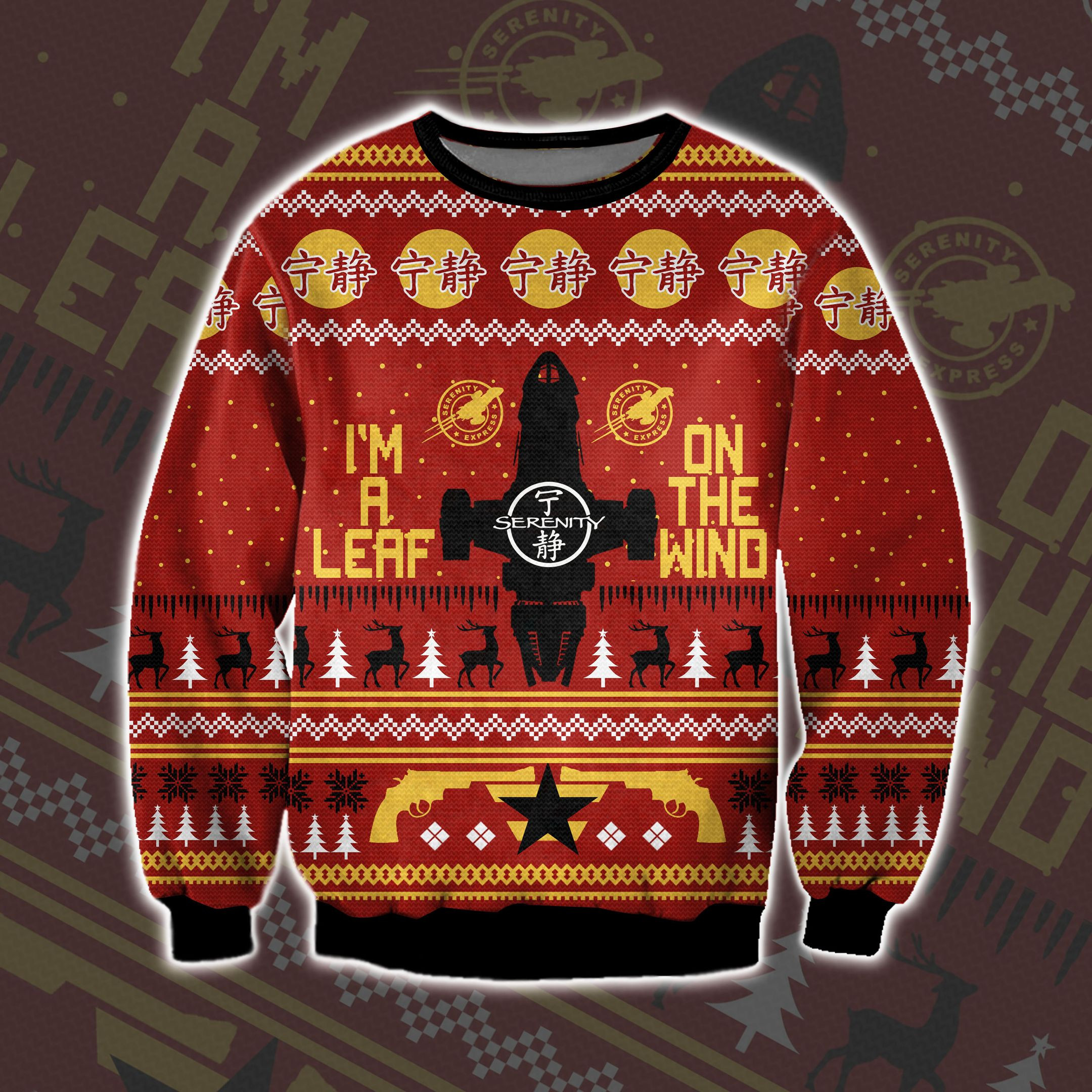 Serenity Firefly 3D Print Ugly Christmas Sweater