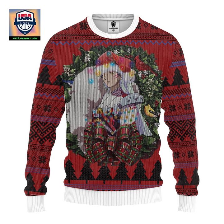 Sesshomaru Inuyasha Mc Ugly Christmas Sweater Thanksgiving Gift