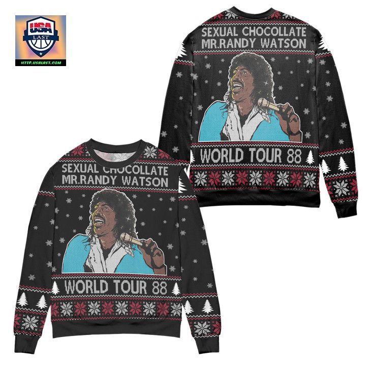 Sexual Chocolate MrRandy Watson World Tour 88 Ugly Christmas Sweater