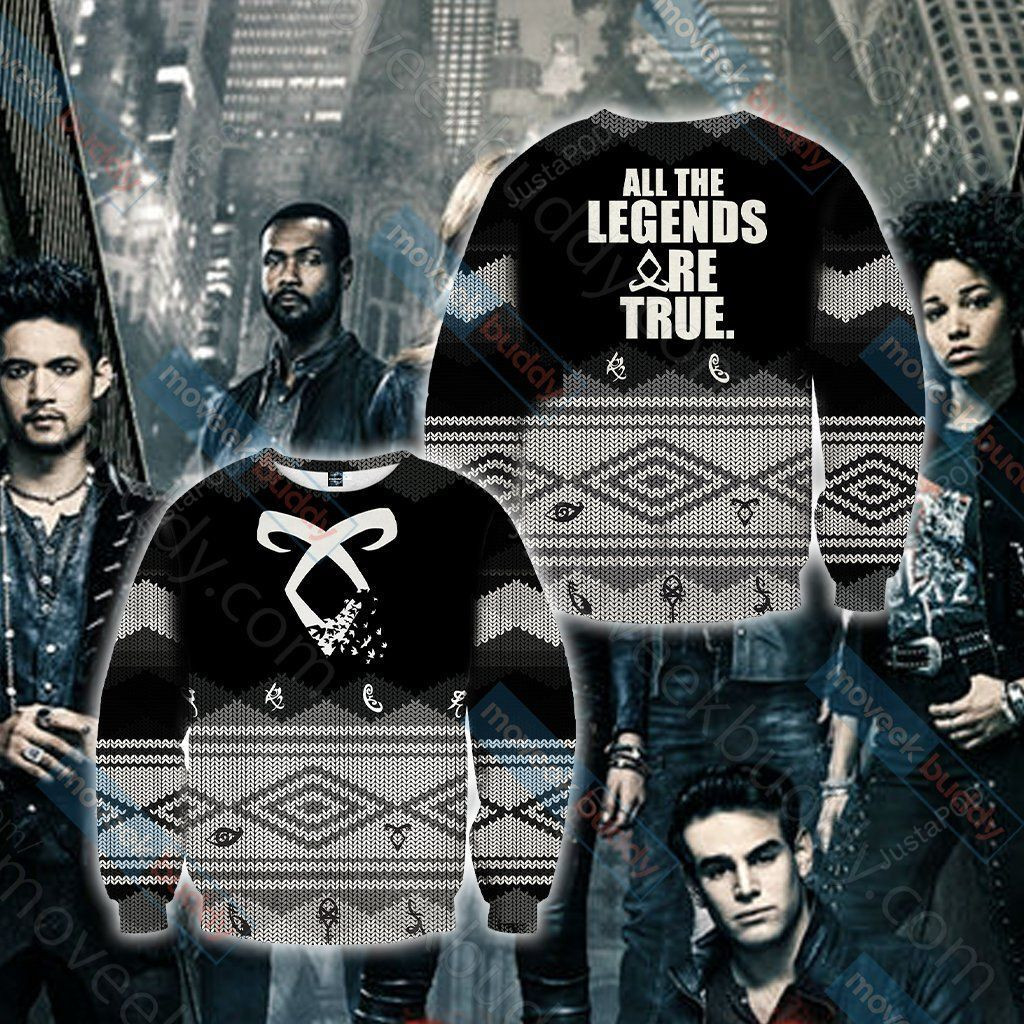Shadowhunters All Legend Are True Ugly Christmas Sweater, Perfect Holiday Gift