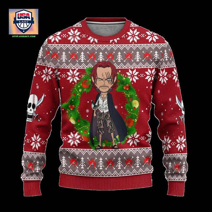 Shanks One Piece Anime Ugly Christmas Sweater Xmas Gift