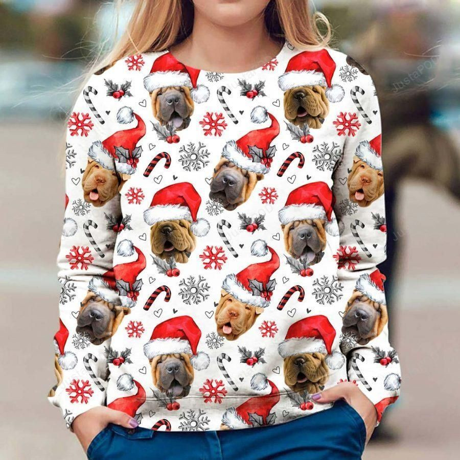Shar Pei Ugly Christmas Sweater, Perfect Holiday Gift