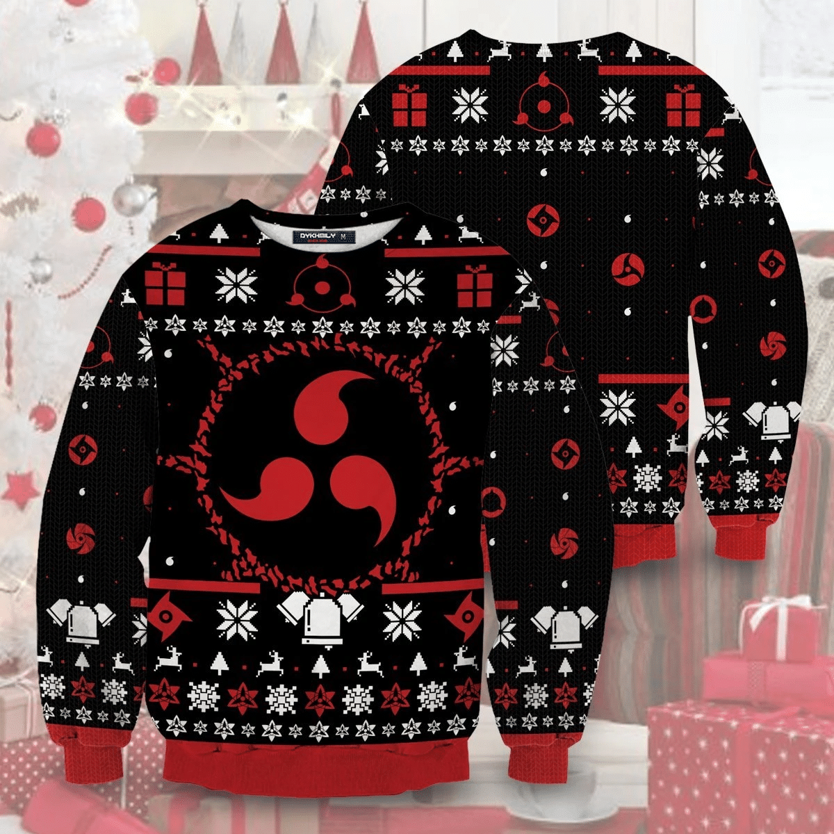 Sharingan Ugly Christmas Sweater