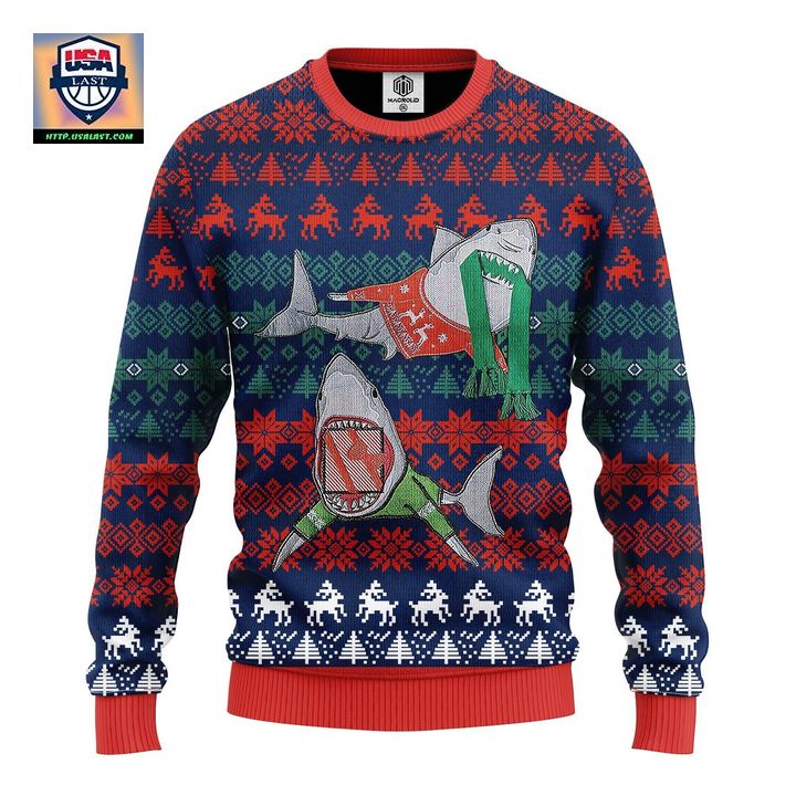 Shark Funny Ugly Christmas Sweater Amazing Gift Idea Thanksgiving Gift