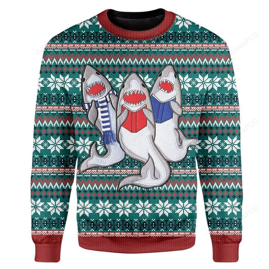 Shark Ugly Christmas Sweater,